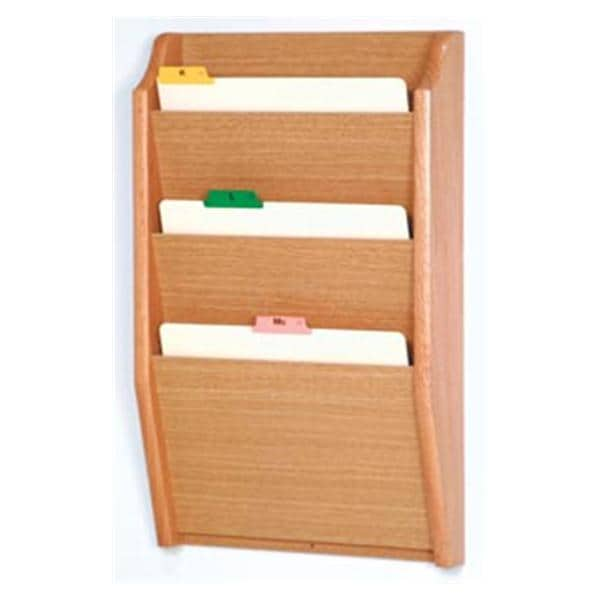 Chart Holder 3-Pocket Lt Oak 14x24x3.75 Ea Ea