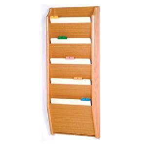 Chart Holder 5-Pocket Lt Oak 14x36x3.75 Ea Ea