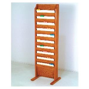 Chart Holder 10-Pocket MedOak Standing Ea Ea