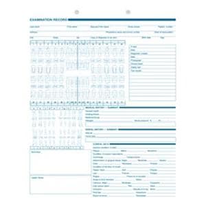 Exam Record Dental Charts 2-Sided With Anatomic Diagrams 250/Pk