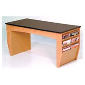 Dakota Wave Prairie Coffee Table Wood w/ Magzn Pkt 46.5 in x 21 in x 20.75 in Ea