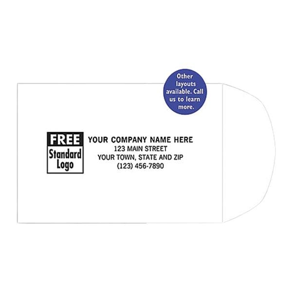 Drug Envelopes Gummed Flap Imprinted 3.5 in x 2.25 in White 500/Pk