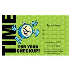 Peel N Stick Appointment Card Dancing Clock 500/Bx