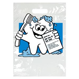 2-Color Bags McTooth Says White 9 in x 13 in 100/Pk