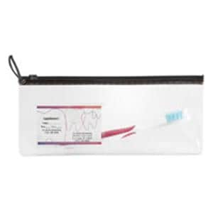 Zip Close Pouch 10 in x 4 in Black 144/Pk