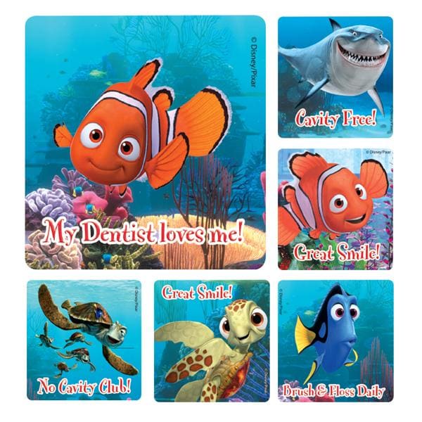 Stickers Dental Finding Nemo Assorted 100/Rl