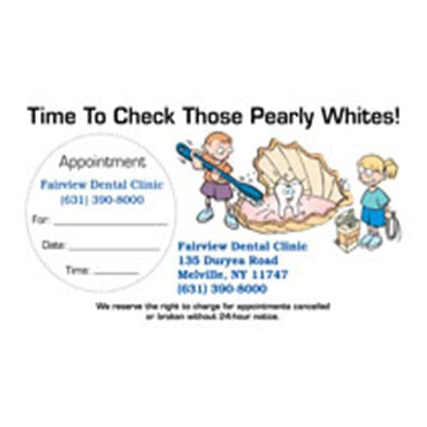 Peel N Stick Appointment Card Oyster Tooth 500/Bx