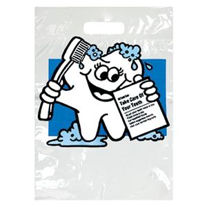 2-Color Bags Imprinted McTooth Says Small 7.5 in x 9 in 500/Pk