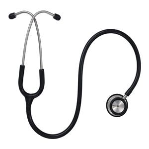 Cardiology Stethoscope Adult Black Single Lumen Tubing Ea