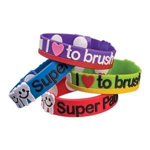 Bracelets Dental Sayings Assorted Rubber 24/Pk