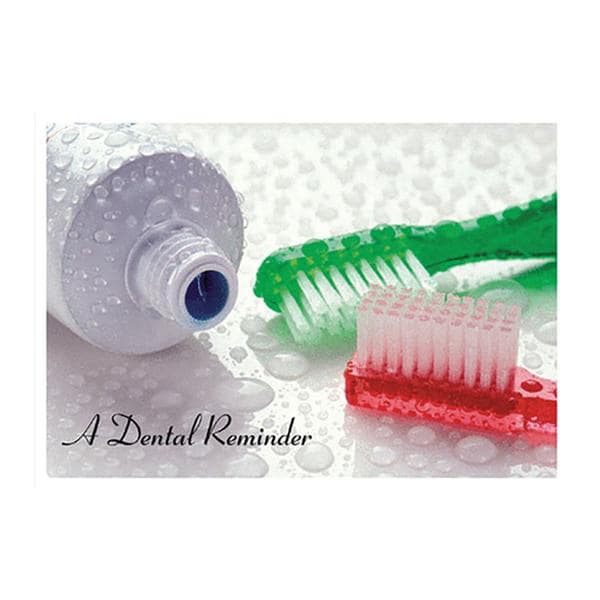 Imprinted Recall Cards Red / Green Brush 4 in x 6 in 250/Pk