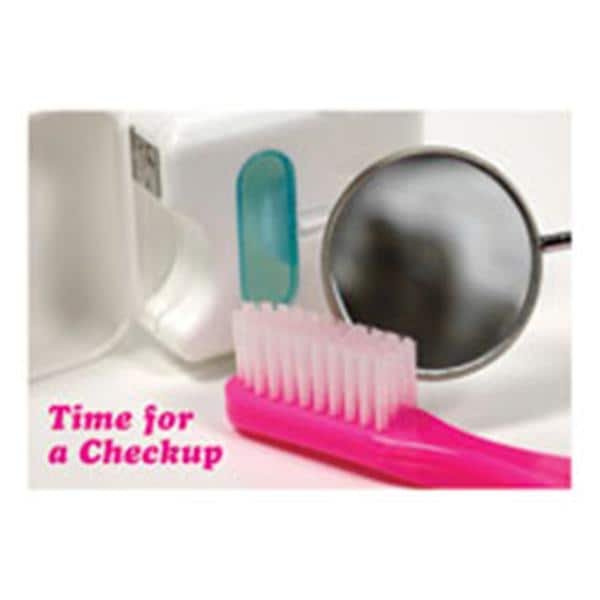 Imprinted Recall Cards Mirror Floss Brush 4 in x 6 in 250/Pk