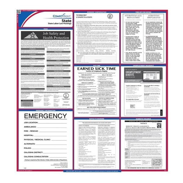 Poster State Labor Law Colorado English 27 in x 39 in Ea