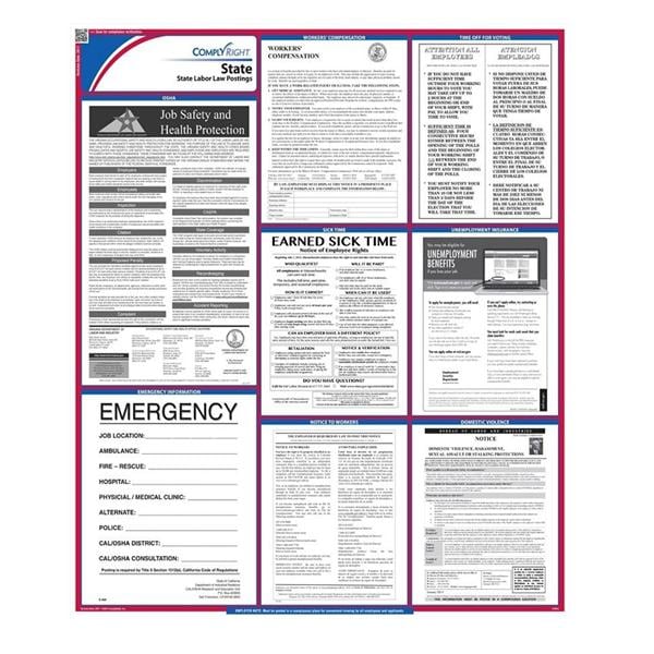 Poster State Labor Law Kentucky English 27 in x 39 in Ea