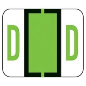 Tab "D" End Tab Labels Green 1.25"x1" 500/Rl