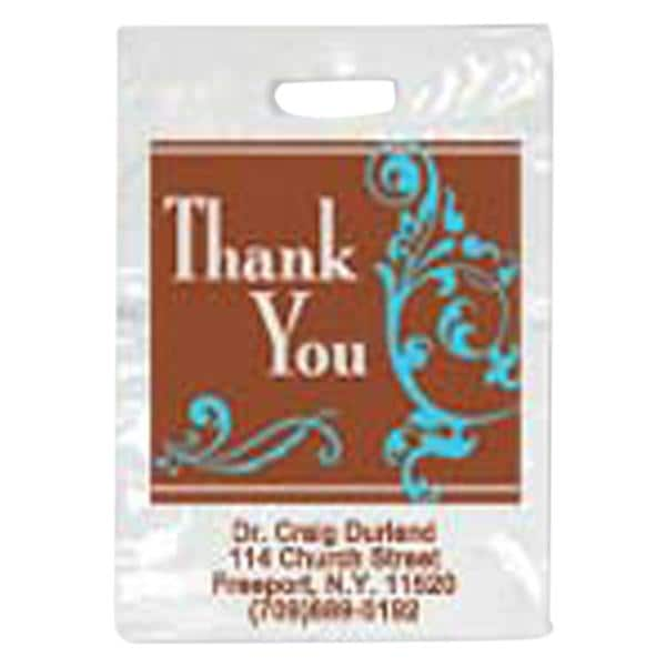 2-Color Bags Imprinted Sincere Small 7.5 in x 9 in 500/Pk