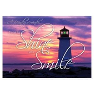 Imprinted Recall Cards Lighthouse Smile 4 in x 6 in 250/Pk