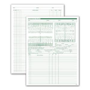 Exam / Account Record Dental Charts 2-Sided White 250/Pk