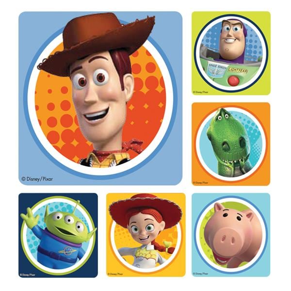 Stickers 2.5 in x 2.5 in Toy Story Assorted 100/Rl