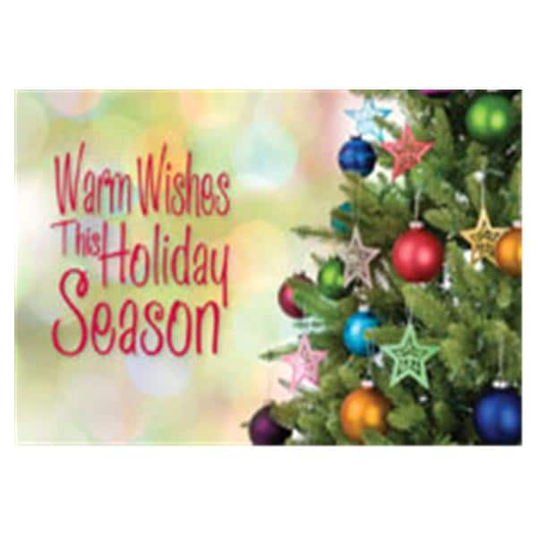 Imprinted Holiday Postcards Classic Wishes Christmas 100/Pk