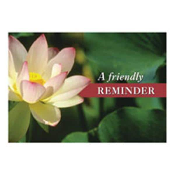 Laser 4-Up Recall Cards Friendly Reminder Flower 8.5 in x 11 in 200/Pk