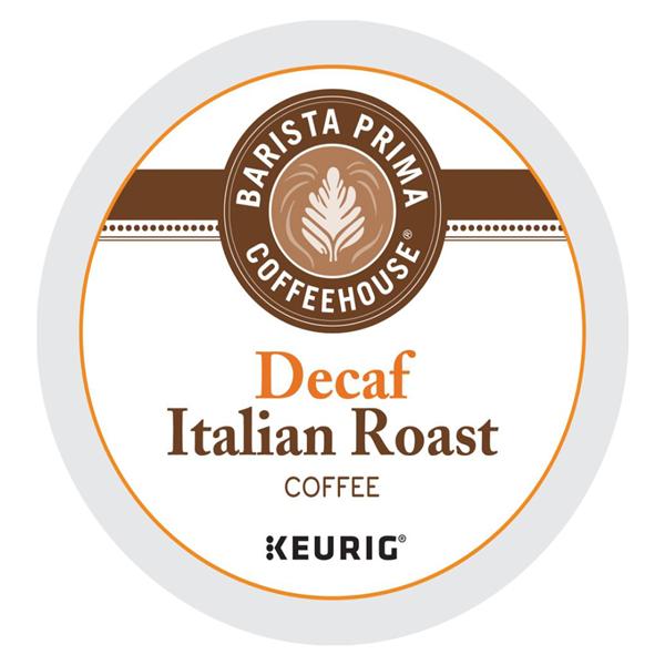 Barista Prima House Coffee Italian Dark Roast Decaf K-Cup 24/Bx