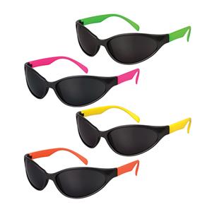 Toy Sunglasses Sports Assorted Neon 12/Bx