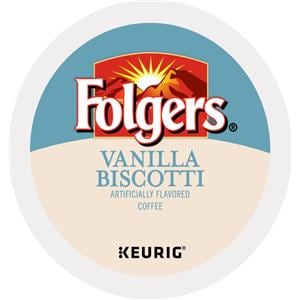 Folgers Coffee Vanilla Biscotti K-Cup 24/Bx