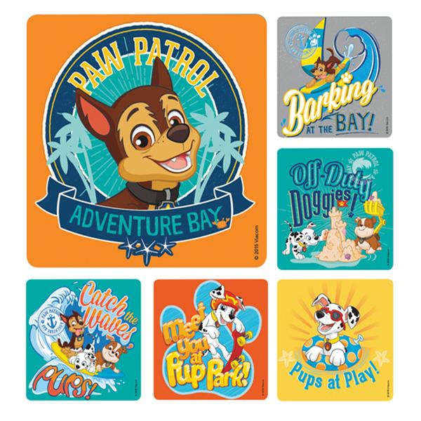 Stickers 2.5 in x 2.5 in PAW Patrol Assorted 100/Rl