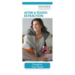 Brochure After a Tooth Extraction 6 Panels English 50/Pk