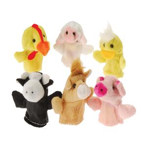 Toy Finger Puppet Farm Animal Assorted 36/Bg