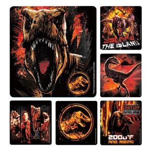 Stickers 2.5 in x 2.5 in Jurassic World 2 Assorted 100/Rl