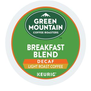 Green Mountain Coffee Breakfast Blend Decaf Coffee K-Cups, 24/box 24/Bx