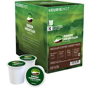 Green Mountain Coffee Regular Variety Pack Coffee K-Cups, 22/box 22/Bx