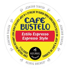 Café Bustelo Espresso Style K-Cups, 24/box 24/Bx