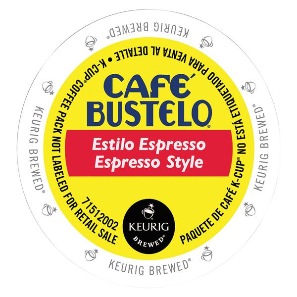 Café Bustelo Espresso Style K-Cups, 24/box 24/Bx