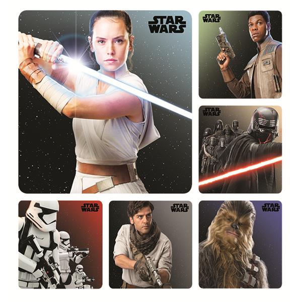 Stickers Star Wars Episode 9 Assorted 100/Rl