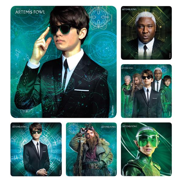 Stickers 2.5 in x 2.5 in Artemis Fowl Assorted 100/Rl