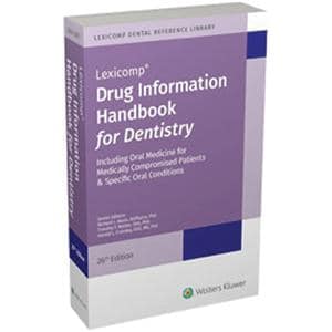 Book Education Drug Information Handbook for Dentistry 26th Edition Ea