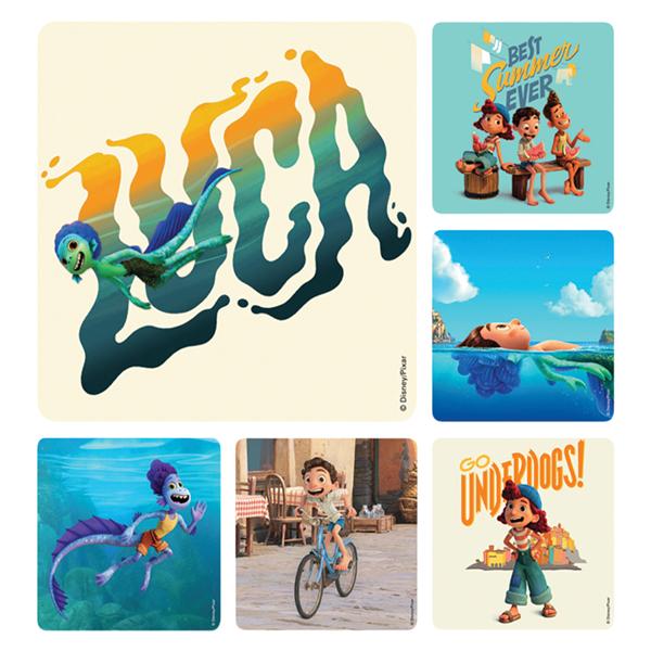 Disney Pixar Stickers Luca Assorted 100/Rl