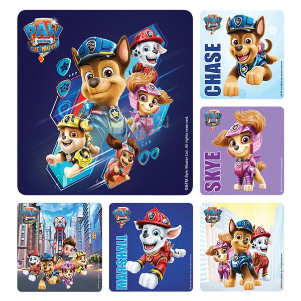 Nickelodeon Stickers PAW Patrol The Movie Assorted 100/Rl