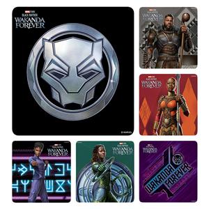 Marvel Stickers 2.5 in x 2.5 in Black Panther: Wakanda Forever 100/Rl