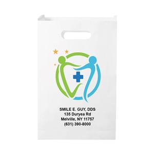 Bags Full Color Imprint 9 in x 13 in x 2.5 in Paper White 1000/Pk