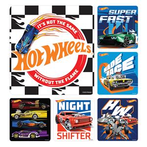 Mattel Stickers Cars 2.5 in x 2.5 in Hot Wheels 100/Rl