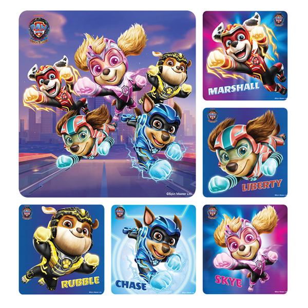 Stickers PAW Patrol: The Mighty Movie 100/Rl