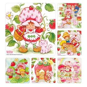 Stickers Kids 2.5 in x 2.5 in Strawberry Shortcake 100/Rl