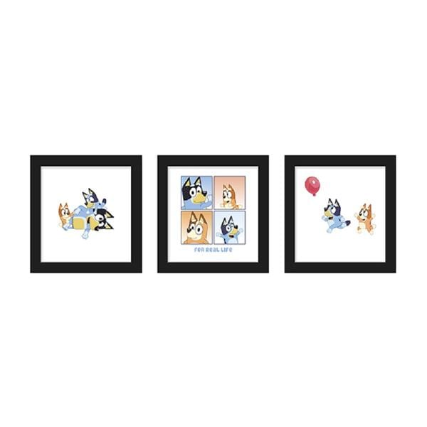 3 Piece Wall Art Bluey 12 in x 12 in 3/Pk