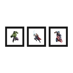 3 Piece Wall Art Avengers 12 in x 12 in 3/Pk