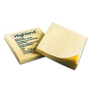 Highland Self-Stick Notes 3 in x 3 in Yellow 12/Pack 12