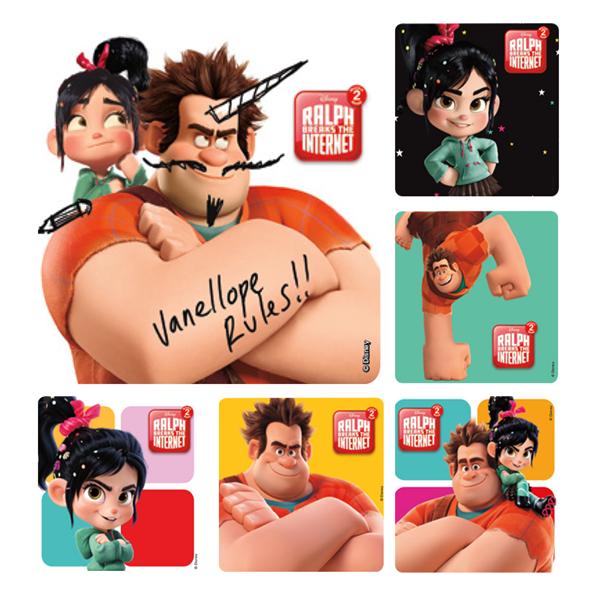 Stickers Wreck-It Ralph Assorted 100/Rl